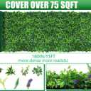 Grooy Artificial Boxwood Roll Panels 60"x180"(75 SQFT)