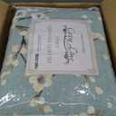 Cozy Line Home Fashions Aqua Teal Turquoise Floral Cherry Blooming 100% Cotton Reversible Quilt Bedding Set, Coverlet, Bedspread (Plum Blossom, Queen - 3 Piece)
