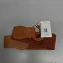 GRACE KARIN Belts for Women Suede Elastic Wide Belt Vintage Stretchy Chunky Buckle Belts S-XXL (Brown)