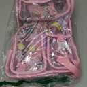 PIG PIG GIRL Clear Backpack for School,Heavy Duty PVC Transparent Bookbag for Girls Stadium Approved See Through Backpack (Pink Heart)