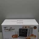 Toaster 4 Slice Long Slot with Digital Touchscreen & 1-Touch Memory for Family | Stainless Steel for Bagels & Artisan Bread | Defrost Reheat & Single-Slice Modes