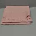 OWEINE Sheer Curtains 84 Inches Long 2 Panels Set, Rod Pocket Fimly Voile Solid Blush Window Curtain Panels for Living Room Bedroom, Soft Voile Sheer Curtains & Drapes, Total 84 Inches Width