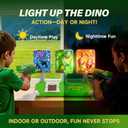 Toys for Boys Age 3-12, 3 Dinosaur-Themed & 3 Dino Flashing Lights & Dino Claw Launcher, Kid Toys, Fun Auto Reset Electronic Scoring Game with Sounds,3 4 5 6 7 8 9 10 11 12 Year Old Boy Birthday Gifts