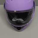 Modular Flip up Motorcycle Helmets for Men Women, DOT Approved, Purple, M