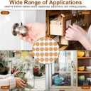 4200 Pcs 3/8 Inch Self Adhesive Cork Pads, 3 Roll Cabinet Door Bumpers Chair Leg Protectors Cork Plant Coasters for Kitchen Cabinet Doors Drawers & Hardwood Floors