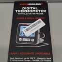 Alpha Grillers Meat Thermometer Digital - Kitchen Oven Thermometer for Cooking Food, Grilling, BBQ Smoker - 7 Preset Temperature Alerts, Timer, Alarm, & Stainless Steel Temperature Probe