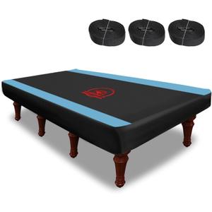 COVERVIN Billiard Pool Table Cover,Heavy Duty 210D Oxford Cloth Material All Weather Waterproof Dustproof UV Protection(8ft/Blue)
