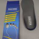 Plantar Fasciitis Feet Insoles Arch Supports Orthotics Inserts Relieve Flat Feet, High Arch (Mens 7-7 1/2 | Womens 9-9 1/2) (Gray)