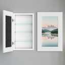 Houseables Medicine Cabinet No Mirror, Recessed Medicine Cabinet, Hidden In Wall Niche, Without Mirror, Picture Frame, Concealed, Built In, Between Stud Shelf Insert, For Bathroom Storage 14x24, 17x27