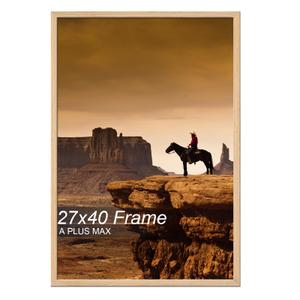 A PLUS MAX 27x40 Picture Frame Natural Light Weight Wall Mount