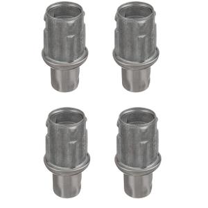 Stainless Steel Adjustable Bullet Feet for 1-5/8" O.D Tubing | Set of 4
