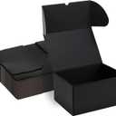 Rempry 10x7x5 Inch Black Shipping Boxes 20 Pack, Cardboard Mailer Boxes for Small Business Mailing