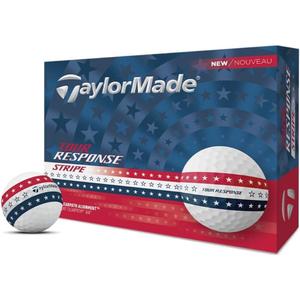 TaylorMade Tour Response Golf Balls, Enhanced 360 ClearPath Alignment, Speed Wrapped Core for Distance and Feel, Pack of 12 (USA)