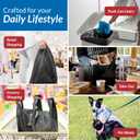 Reli. T-shirt Plastic Bags | 1,050 Pack | Black Plastic Bags with Handles (Plain) | Ideal for Grocery, Shopping, Food Take Out/To Go, Small Business