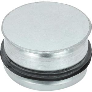 PATIKIL 3 Inch Metal Tee Cap, Galvanized Steel Duct End Cap Dry Vent Cover Ducting Sealing Tee Plug with Rubber Gasket for HVAC Systems Indoor and Outdoor Use