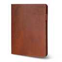 TheAntiq Tan B5 Journal Cover for Field Notes - 7.5x10 in XL Leather Notebook Cover Planner Cover, Refillable Leather Journal Cover, Composition Notebook Cover & Handmade Diary Cover for Travel