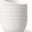 NOT CERAMIC Unbreakable Cereal Bowls, 25 OZ Wheat Straw Bowls Microwave and Dishwasher Safe BPA-Free Eco-Friendly Bowl Beige Color for Cereal, Serving ,Soup, Oatmeal, Pasta and Salad, Set Of 6