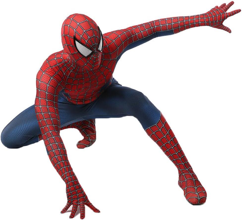 Halloween Cosplay Costume Superhero Spandex Jumpsuit Bodysuit Costume Mask 3D Style
