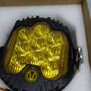 7 Inch 90W Amber Yellow LED Offroad Light with DRL, 8000LM Waterproof Driving Light Spot Flood Combo Work Light for Wrangler, ATV, SUV, UTV, Trucks, Pickup, 4x4, F150 - Pack of 1