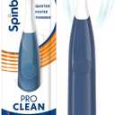 Spinbrush New PRO Clean Battery Powered Electric Toothbrush for Adults, Soft Bristles, Blue, 1 Count