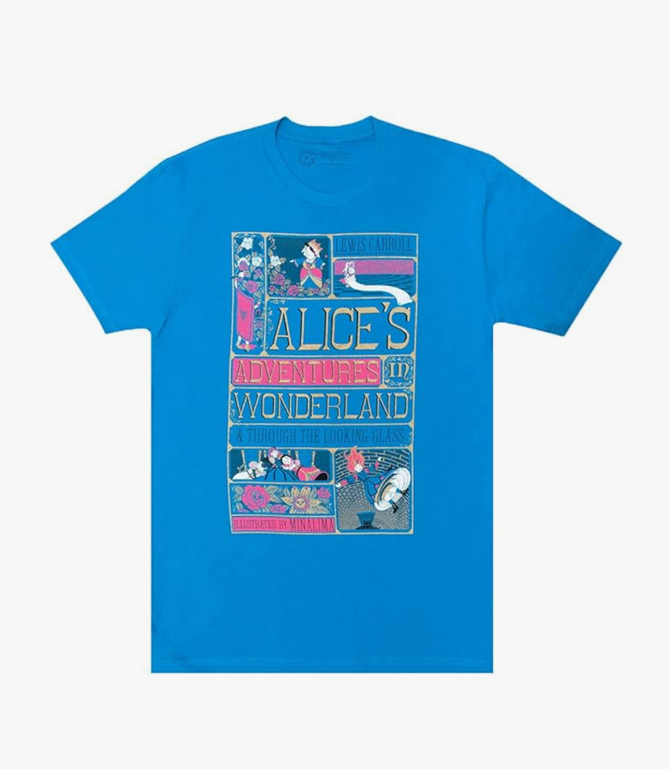 Alice in Wonderland (MinaLima) Unisex Shirt Made by Cotton Size 3XL