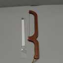 XJHEYLZ Sourdough Bread Knife, Bread Knife 16", Bread Slicer for Homemade Bread, Adjustable Blade Tightness for Even Slicing, Serrated Knife, Wooden Bread Cutter with Bow Design (3, Red-Brown Color)