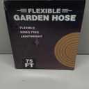 75 FT Non-Expanding Garden Hose, 2026 New Upgrated Non-Expandable Garden Water Hose - Ultra-Light & Flexible Burst-Resistant, Kink-Free Garden Hoses, All-Weather Use for Lawns, Gardens,Outdoor