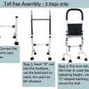Stand Assist Aid for Elderly; Couch Toilet Assist Rails; Quad Canes Mobility Aids for Short Indoor Movements; Height Adjustable; Weight 5lbs Bear 350lbs. (It is Not a Walker; Not for Weak Arms)