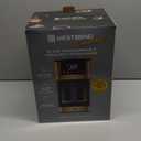 West Bend Timeless 12-Cup Programmable Coffee Maker with Brew Strength Selector for Hot and Iced Coffee, Includes 1-4 Cup Brew Option and Permanent Filter (Blue/Gold)