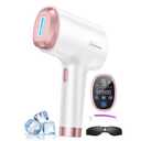 Laser Hair Removal for Women & Men, 45F Ice-Cooling Contact, Safe & Virtually Painless Alternative to Salon IPL Hair Removal Device, Long-Lasting Hair Removal from Home