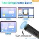 Magnetic Wireless Charging Pencil 2nd Generation for iPad 2018-2023 Model Compatible with Apple iPad Pro11 in 1/2/3/4,iPad Pro 12.9 in 3/4/5/6,iPad Air 3/4/5,iPad mini 5/6,iPad 6/7/8/9/10 Black