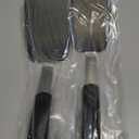 Unicook 2 Pack Flexible Silicone Spatula, Turner, 600F Heat Resistant, Ideal for Flipping Eggs, Burgers, Crepes and More, Black