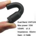 2.7 inch Mini Soft Whip SMA-Female Ham Radio Antenna Dual Band VHF UHF Antenna Compatible with Kenwood and Compatible with baofeng Radio UV-5R UV-82 Two-Way Radio