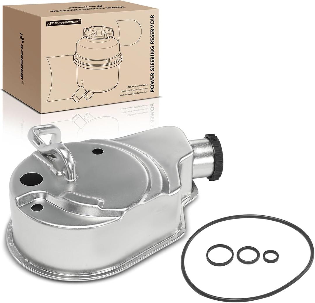 A-Premium Power Steering Reservoir with Cap Compatible with Chevrolet Silverado 1500, Tahoe, Suburban 1500, Avalanche, C1500 & GMC Sierra 1500, Yukon & Cadillac Escalade, Escalade ESV, Escalade EXT A-Premium Power Steering Reservoir with Cap Compatible with Chevrolet Silverado 1500, Tahoe, Suburban 1500, Avalanche, C1500 & GMC Sierra 1500, Yukon & Cadillac Escalade, Escalade ESV, Escalade EXT