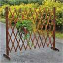 Extendable Wooden Garden Fence Trellis Indoor/outdoor pet gate, partition, or plant climbing frame 90x200cm