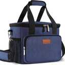 Femuar Lunch Bags for Women/Men, Insulated Lunch Bag for Work Office Picnic - Large Lunch Cooler Bag Leakproof Lunch Box with Adjustable Shoulder Strap for Adults - Blue(15L)