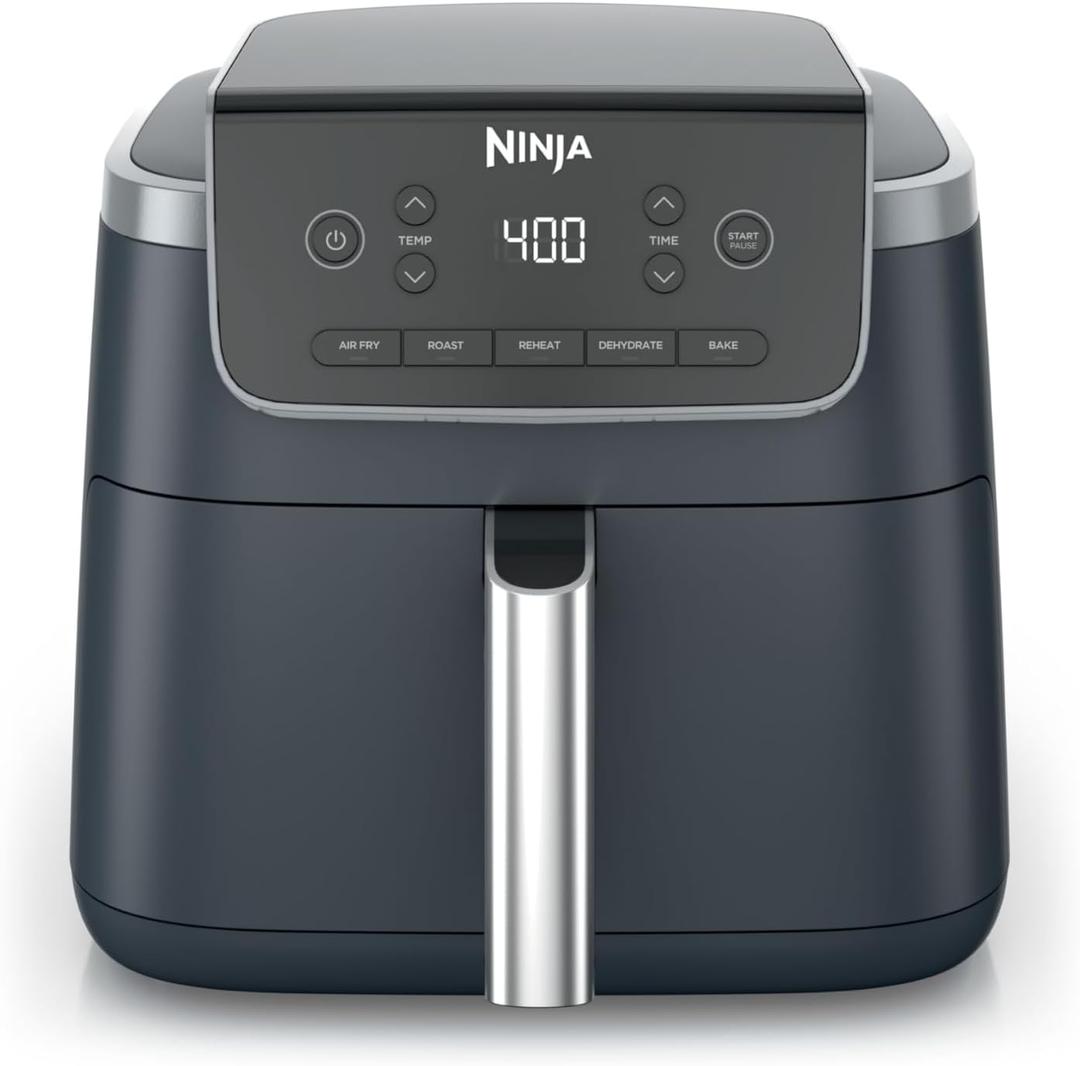 Ninja Air Fryer Pro 5-in-1 | 5 QT Capacity, Air Fry, Bake, Roast, Reheat, and Dehydrate, Air Crisp Technology | Nonstick Basket & Crisper Plate | Cyberspace | AF142BL, 5 QT MAX
