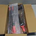 76 Inch Rake for Leaves, Adjustable 18 Metal Tines with Expandable Head Garden Rakes for Lawns Heavy Duty Metal Rake for Leaves Yard Gardening Grass Outdoor Debris