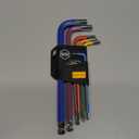 AMTOVL Hex Key Set, 9PCS Metric Allen Key Set, 1.5-10MM, Anti-Slip Long Ball End Hex Wrench Set, Color Coding Hex Key Set for Disassembling Mechanical Equipment, Vehicle, and Bicycle Repairs