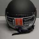 Yesmotor 3/4 Motorcycle Helmets Retro Open Face Vespa Scooters Helmet with Clear Visor for Men and Women- DOT Approved