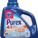 Purex Liquid Laundry Detergent Plus Oxi, Fresh Morning Burst, 128 Fluid Ounces, 85 Loads