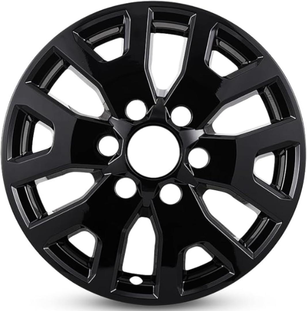 Wheel Skins for 2024-2025 Toyota Tacoma 17 Wheel Covers 4-Pack | Direct Fit Snap-On Hubcaps | OEM Alloy Wheel Replacement | Anti-Rust ABS PC Gloss Black Wheel Skins for 2024-2025 Toyota Tacoma 17 Wheel Covers 4-Pack | Direct Fit Snap-On Hubcaps | OEM Alloy Wheel Replacement | Anti-Rust ABS PC Gloss Black