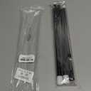 Skylety 36.5 Inch Plastic Magic Wand Theatrical Cane 1920s Black Magic Show Halloween Costume Accessories Plastic Dance Canes with White Caps for Adult