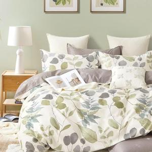 Essina King Duvet Cover Set 3 Pcs King Bedding Set with 1 Duvet Cover King and 2 Pillow Shams Cotton 620 Thread Count Duvet Cover King Size Luxurious Cotton Comforter Cover Watercolor