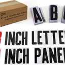 Marquee Letters, Flexible Outdoor Sign Letters for Changeable Portable Roadside Sign, Condensed Helvetica Font, 8 Inch Letter, 9 Inch Panel, 300 pc set