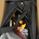 GEVEELIFE Drywall Sander, 880W 7.33A Electric Drywall Sander with Vacuum Dust Collector, 5 Variable Speed 1000-2100RPM, LED Light, Foldable & Extendable Handle, 12 Sanding Discs