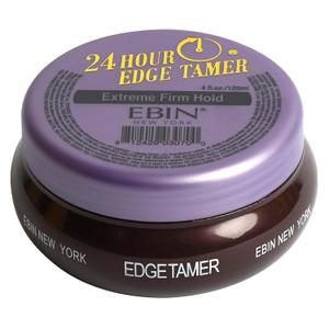 2 x EBIN NEW YORK 24 Hour Edge Tamer Extreme Firm Hold 4.0Fl Oz Strong Edge Control Gel, No Flaking, Sleek Smooth Finish, Long Lasting, Argan & Castor Oil