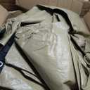 [Upgraded] 18ft/21ft/24ft/28ft Round Winter Pool Covers for Above Ground Pool Cover 24FT Cover 4FT Overlap - 500D Windproof with Steel Cable & Heavy Duty Winch - Swimming Pool Winter Cover Beige