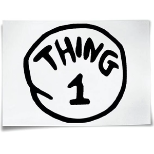 Thing 1 Iron Press Patch