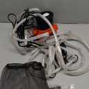 AgiiMan Pool Cover Pump Above Ground - 850 GPH Submersible Water Pump for Pool Draining, Portable Small Sump Pumps with 16' Drainage Hose and 25' Power Cord, 3 Adapters, Black